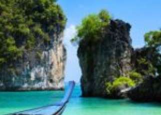 woda łódź skały tajlandia