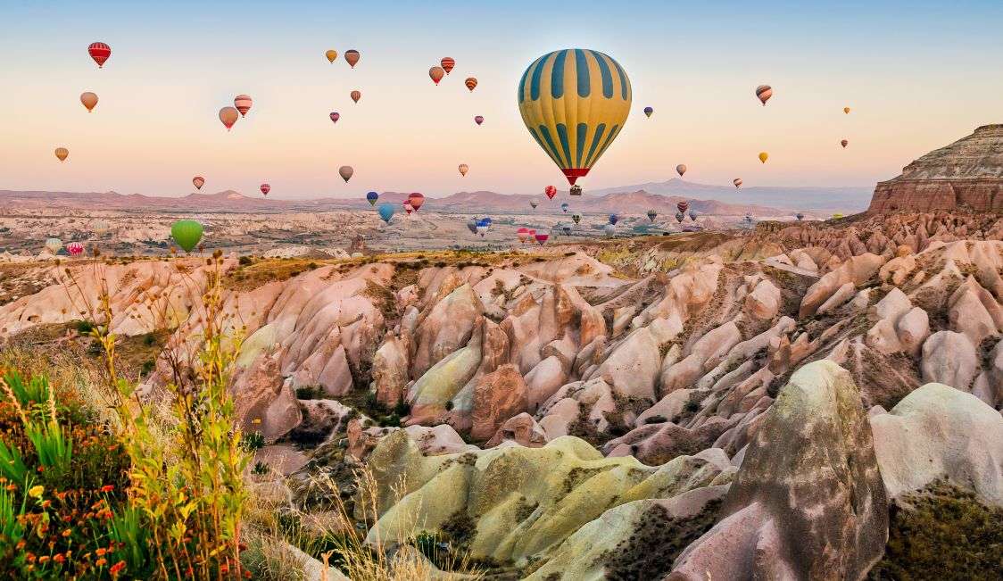 Viagens turísticas para a Turquia de avião